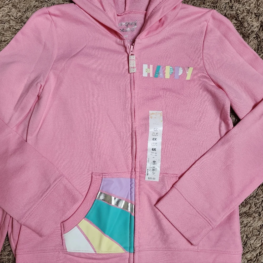 Jumping Beans Fleece Outfit Girls 6/6X New